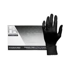 NITRILE POWDER-FREE /  LARGE / BLACK / 100 PER BOX (10/CS)