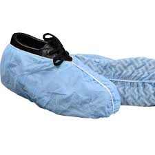 SHOE COVER / BLUE / NON-SKID BOTTOM / LARGE (400/CS)