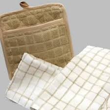 KITCHEN TOWEL / 15 X 25 / OFF WHITE-TAN / DOZEN (12DZ/CS)