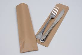 PAPER SILVERWARE BAGS / KRAFT / 10" (2,000/CS)