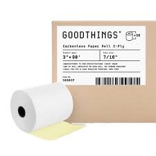 CARBONLESS / BOND ROLLS. 44MM X 150', 16#, 100/CS 7/16" CORE