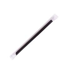 BOBA STRAW / 9 " EXTRA WIDE / POINTED BLACK STRAW / 1,600