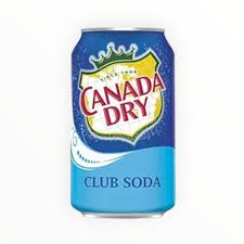 CANADA DRY CLUB SODA / 12 OZ CANS / 24 PACK (CASE)