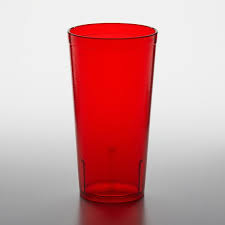 20 OZ RED STACKABLE PEBBLED TUMBLERS -12PK
