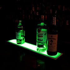LIQUOR SHELF / 1 TIER / BLACK / 48" LENGTH / LOW PROFILE