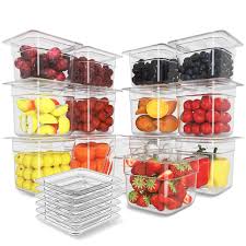 1/6 SIZE CLEAR POLYCARBONATE 6 INCH DEEP FOOD PAN (EACH)