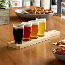 NATURAL WOOD BEER SAMPLER PADDLE