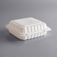 ECO-HINGE 9 X 9 / WHITE / MFPP 1 COMPARTMENT / 150 P/C (CASE)
