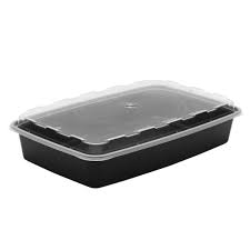 48 OZ RECTANGULAR MICROWAVEABLE CONTAINER WITH