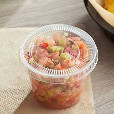 PET PLASTIC LID FOR 3.25 - 5.5  OZ PLASTIC PORTION CUP (25/10