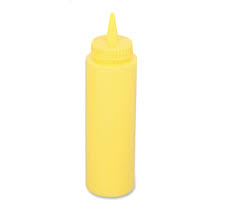 SQUEEZE BOTTLE (YELLOW 8 OZ)
