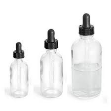 GLASS BITTERS DROPPER BOTTLE / 2 OZ / CLEAR (EACH)