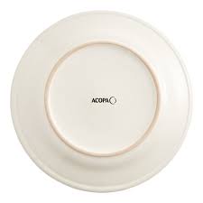 9 5/8" IVORY WIDE RIM ROLLED EDGE STONEWARE PLATE (24/CS)