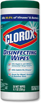 CLOROX DISINFECTING WIPES, 7 X 8, FRESH SCENT, 35/CANISTER