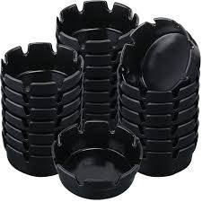 ASHTRAY / STANDARD / BLACK /  4.25" / 12 PACK