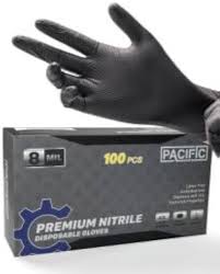 SPO / EXTRA LARGE NITRILE GLOVE / BLACK / HEAVY DUTY 5