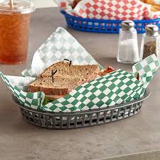 12" X 12" GREEN CHECK DELI SANDWICH WRAP (5,000/CS)