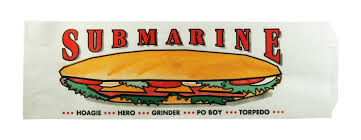 SUB/HOAGIE BAG, 4.5 X 2.5 X 14, PRINTED (1,000/CS)