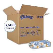 KLEENEX / WHITE FACIAL TISSUE, 2-PLY, WHITE, POP-UP BOX, 100