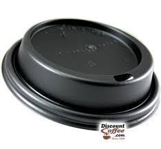 HOT CUP LID / FITS 8 OZ HOT CUPS / BLACK (20/50/1,000)