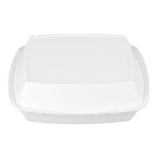 10 INCH 3 COMPARTMENT FOAM TRAY - WHITE - CASE 500