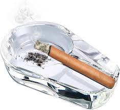 GLASS ASH TRAY - CLEAR (72/CS)