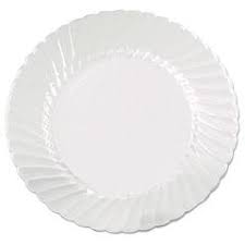 DART IMPACT PLASTIC DINNERWARE PLATE 7" WHITE | 1000 PER