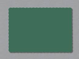 PLACEMAT / HUNTER GREEN / 1,000 PER CASE (CASE)