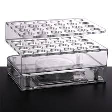 MULTI-COLOR LED LIGHT UP TEST TUBE TRAYS – 24 HOLE