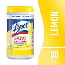 LYSOL WIPES / DISINFECTING WIP ES / 6.75 X 8.5 / LEMON AND LI