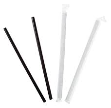 WRAPPED STRAW / BLACK (24/500/12,000) (WST)