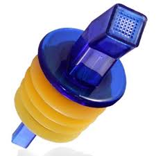 SQUARE TIP SCREENED POURER - DOZEN - BLUE