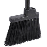CARLISLE 3686003 DUO-SWEEP 7 1/2" LOBBY BROOM WITH BLACK UNFLAGGED BRISTLES AND 30" HANDLE