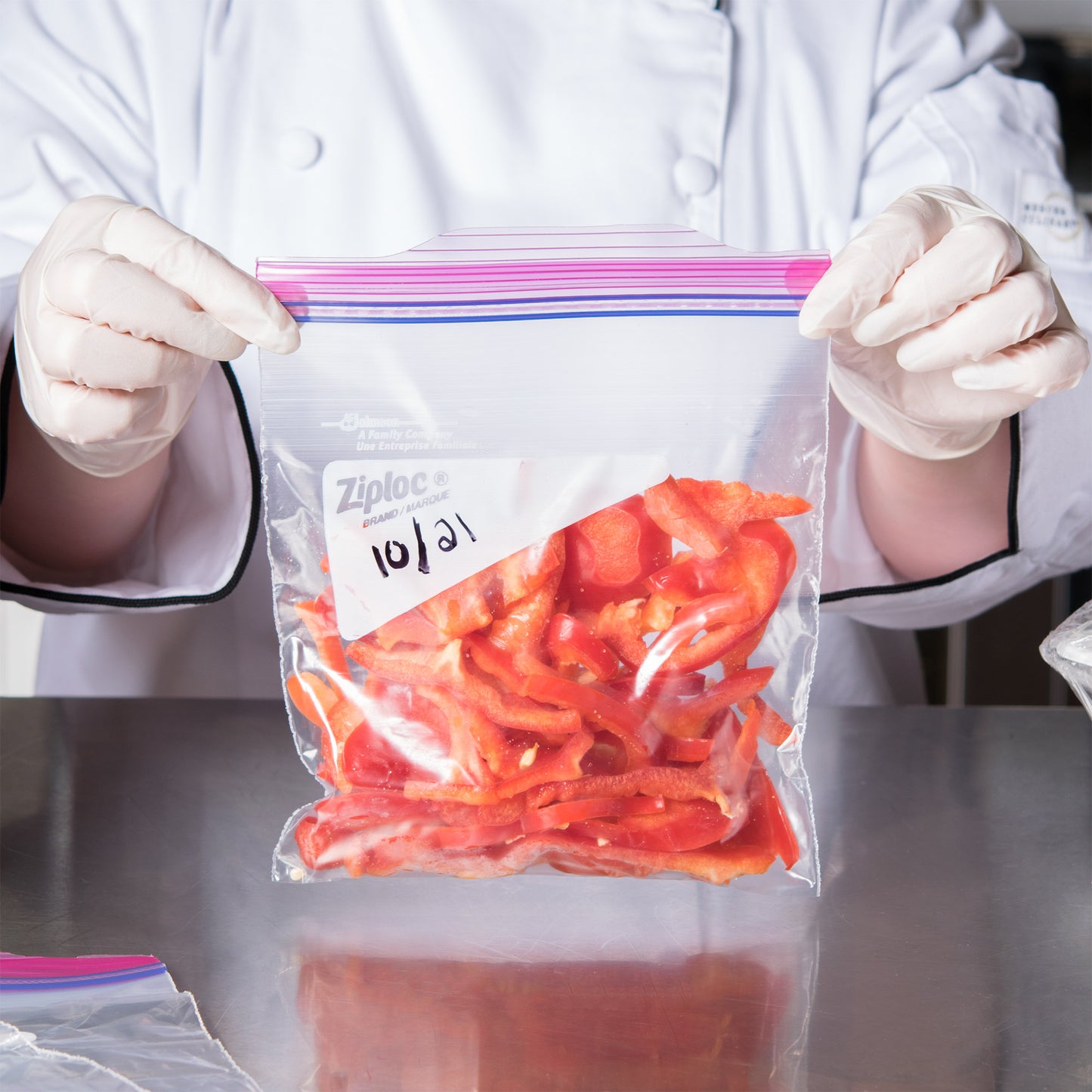 DIVERSEY ZIPLOC QUART STORAGE BAG 1.75 MIL 500