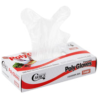 POLY FOOD SERVICVE GLOVES / LARGE (500 BOX - 20 BOXES/CS)