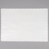 10" X 14" OFF-WHITE COLORED PAPER PLACEMAT WITH SCALLOPED EDGE (1000/CS)