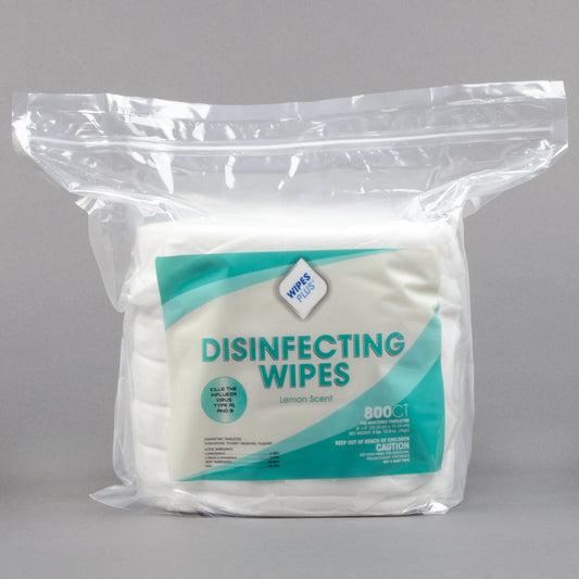 WIPESPLUS REFILL CENTER PULL LEMON SCENT ALCOHOL FREE DISINFECTING WIPES - 800/ROLL