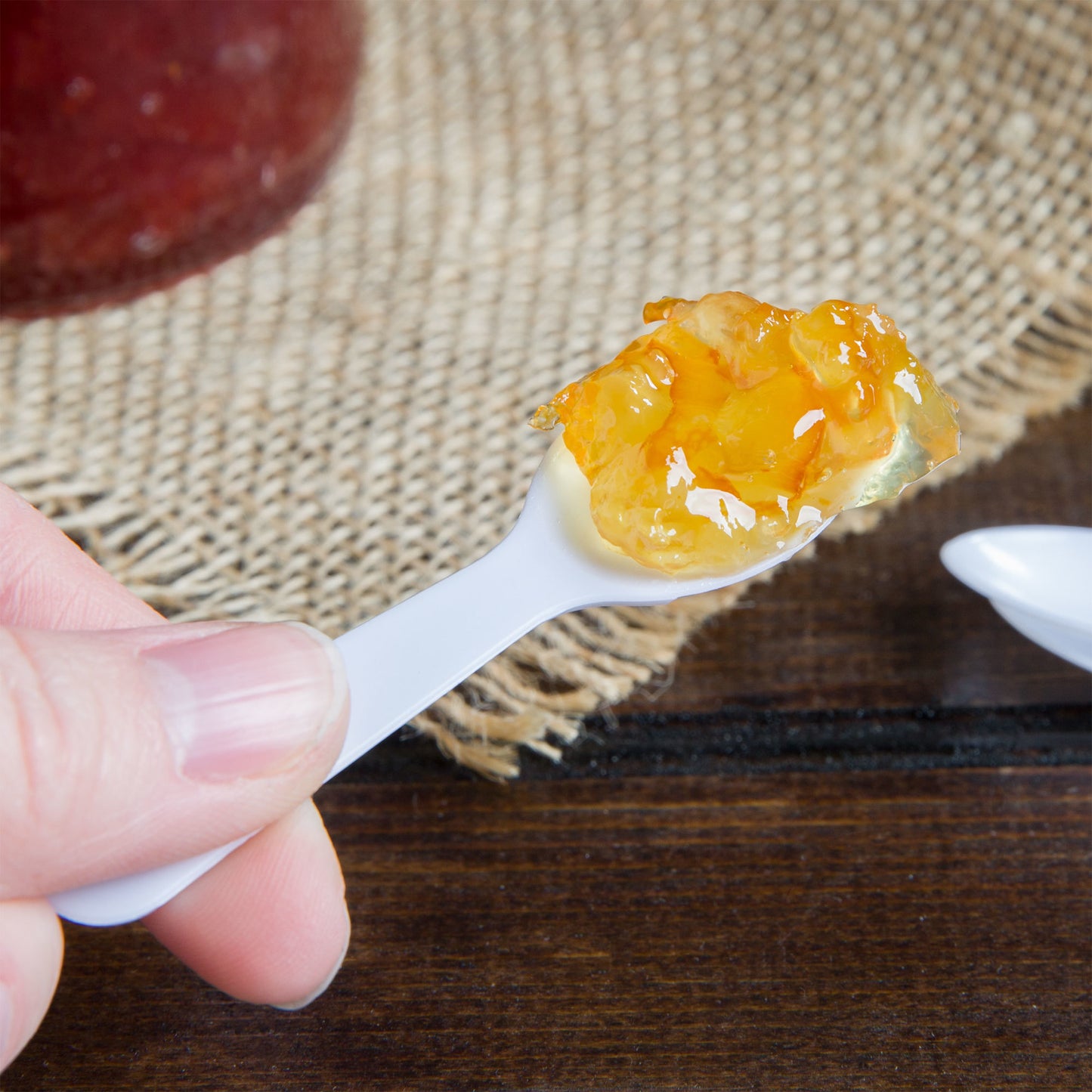 PLASTIC TASTING SPOON / 3" WHITE (3000/CS)