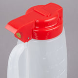 TABLECRAFT PP32R OPTION 32 OZ. DISPENSER JAR WITH RED TOP