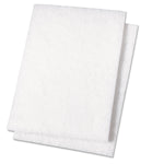 LIGHT DUTY WHITE ABRASIVE SCOURNG PADS / 6 X 9 (20/CS)