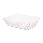 1 LB PAPER FOOD BASKETS, RED/WHITE (1,00/CS)