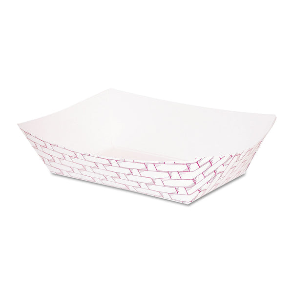 1 LB PAPER FOOD BASKETS, RED/WHITE (1,00/CS)
