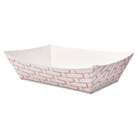 2 LB PAPER FOOD BASKETS, RED/WHITE (1,00/CS)