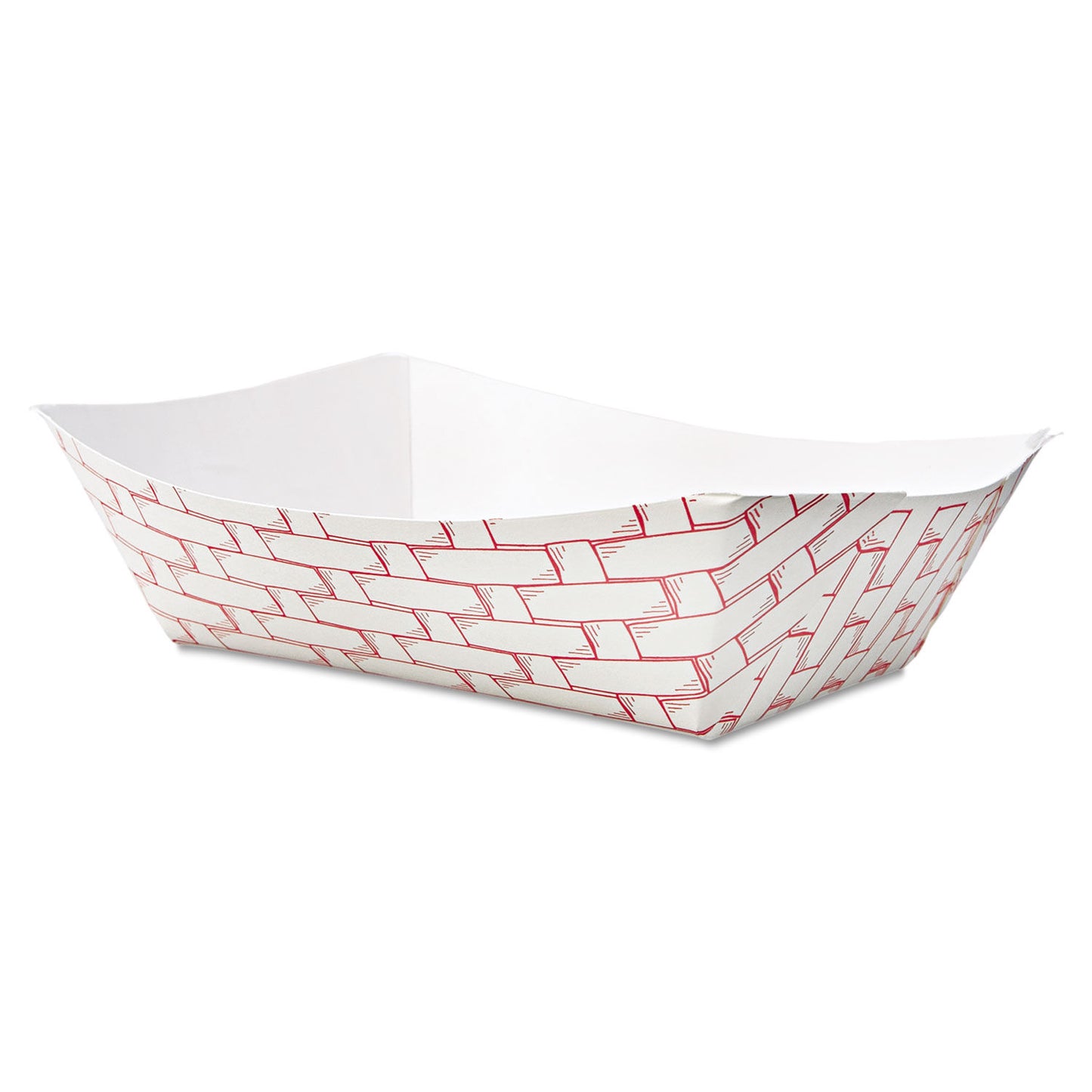 3 LB APER FOOD BASKETS, RED/WHITE (500/CS)
