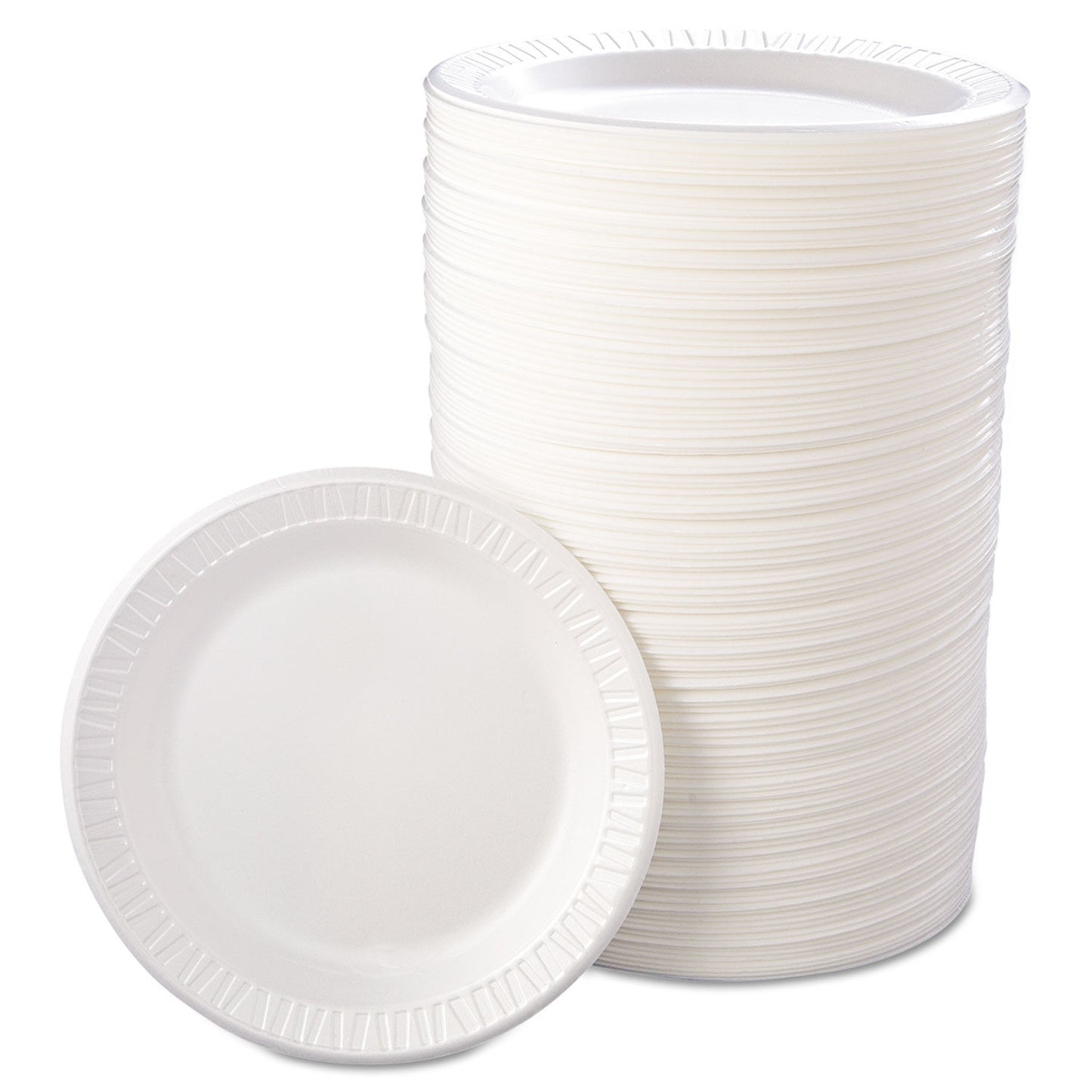 FOAM PLATE / 9" / WHITE / LAMINATED (500/CS)