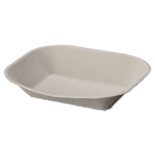 SAVADAY MOLDED FIBER FOOD TRAY, 9 X 7, BEIGE (500/CS)