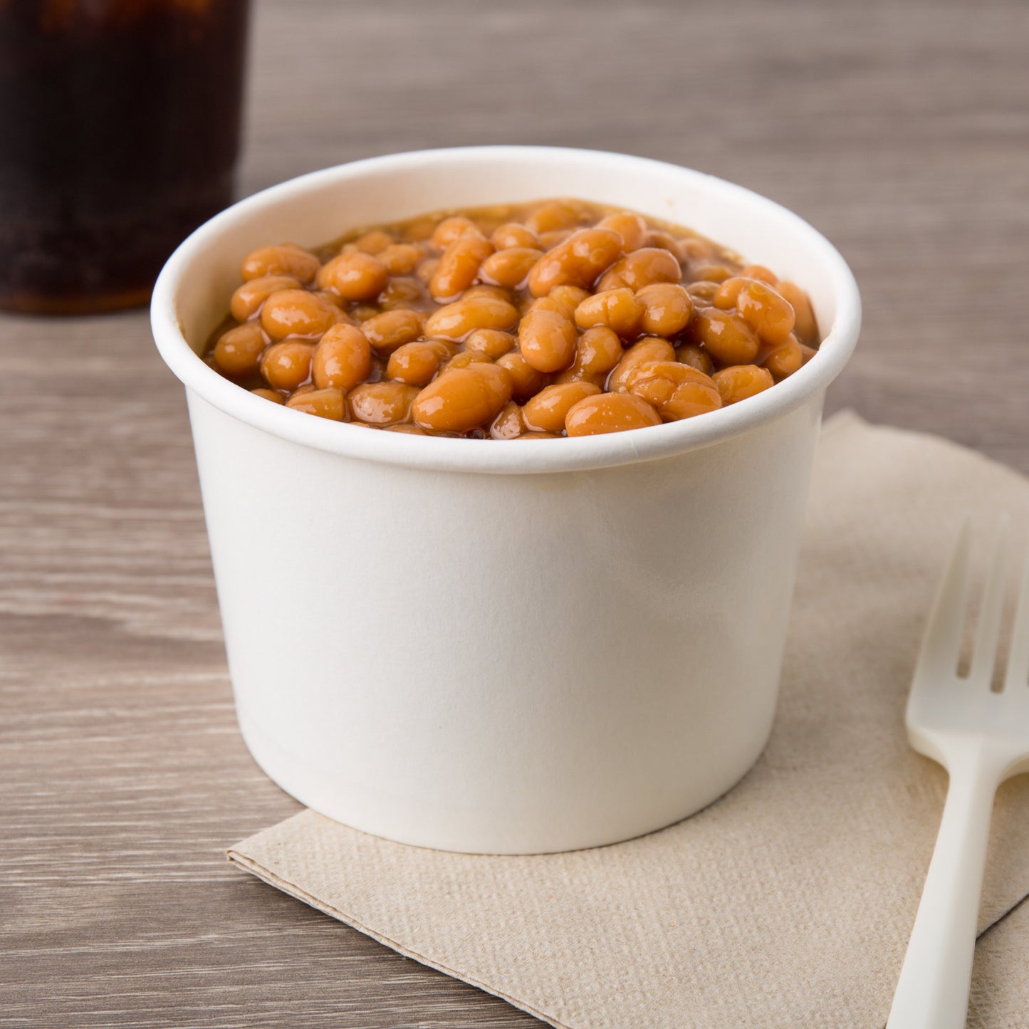 12 OZ DOUBLE POLY-COATED WHITE PAPER SOUP / HOT FOOD CUP WITH VENTED PAPER LID (250/CASE)
