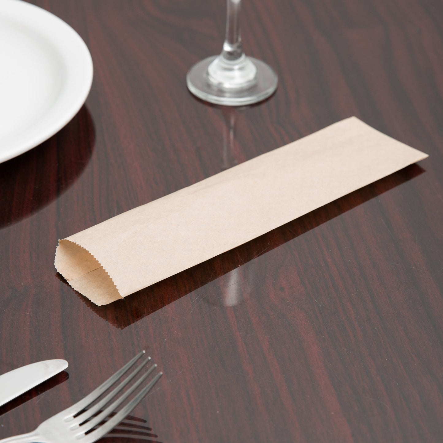 PAPER SILVERWARE BAGS / KRAFT / 10" (2,000/CS)