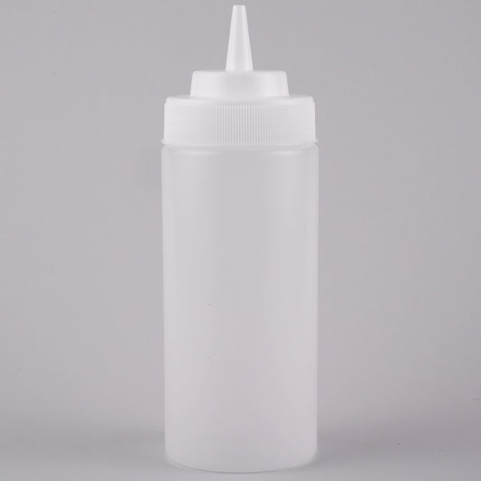 16 OZ CLEAR WIDE MOUTH SQUEEZE BOTTLE (6/PK)