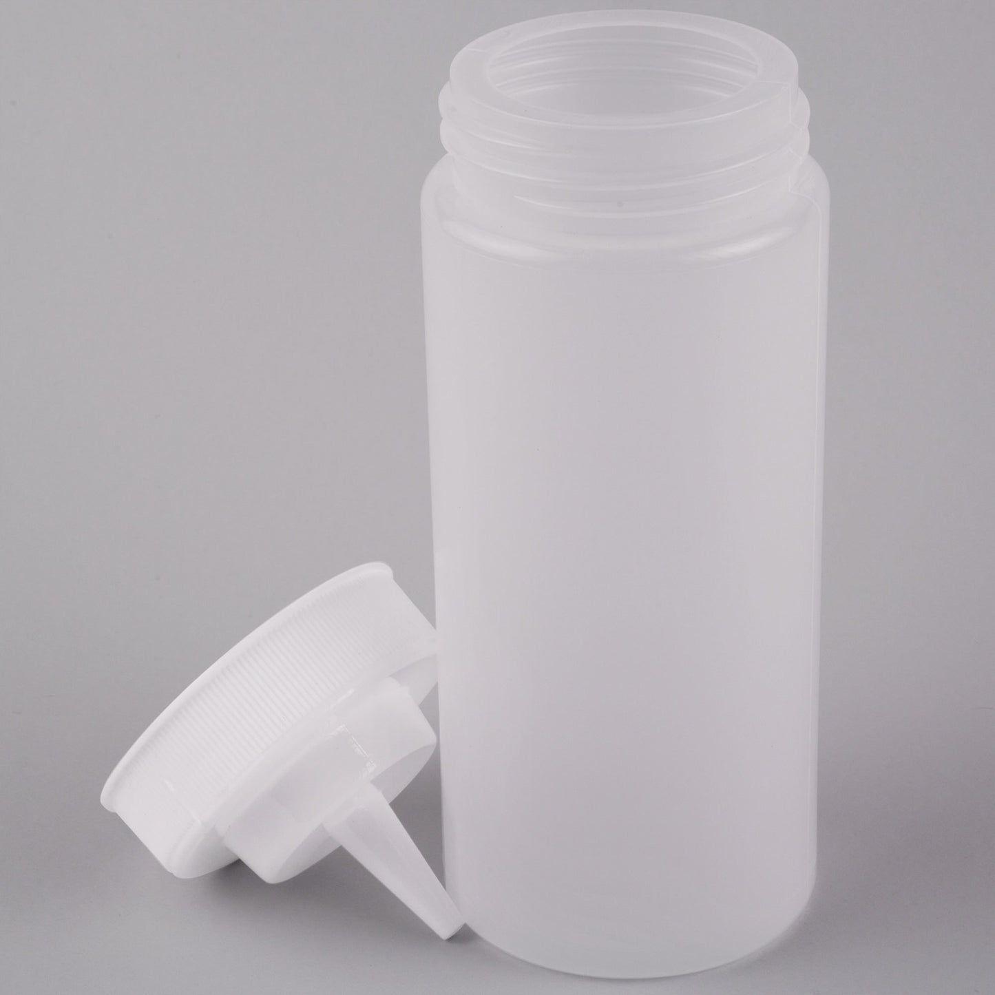 16 OZ CLEAR WIDE MOUTH SQUEEZE BOTTLE (6/PK)